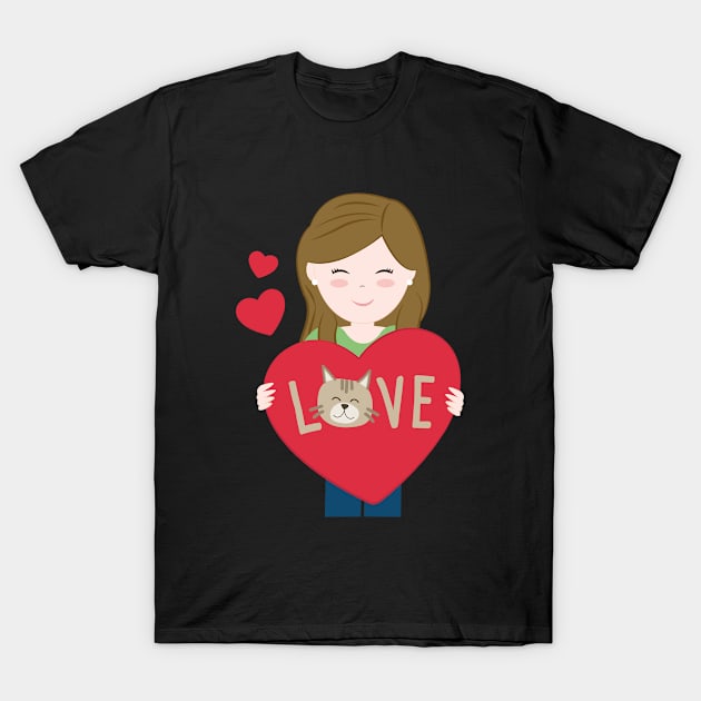 I LOVE CATS T-Shirt by Rocadisseny